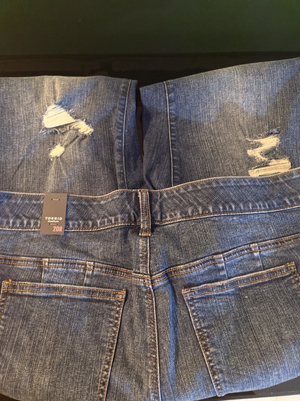 Torrid Women's Distressed Blue Denim Jeans